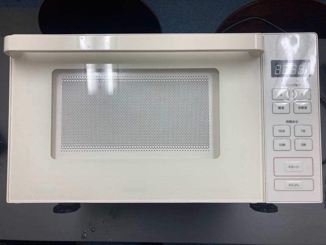 【中古品】無印良品 電子レンジ　 2019年製　ホワイト　白