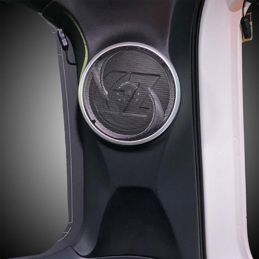 ハイエースナロー用Dピラースピーカー GROUND ZERO 左右セットブラック