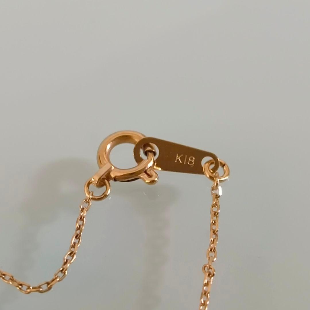 AHKAH　K18 YG　ティランハート　レッド　赤　ネックレス　アーカーブラン