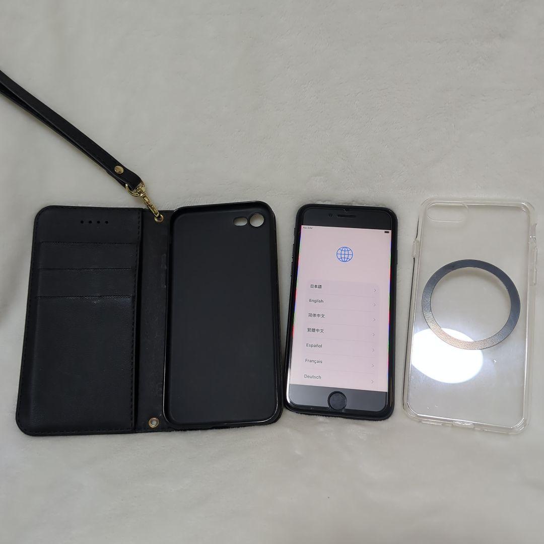 iPhone SE2 64GB ブラック SIMフリー ケース2つ付き