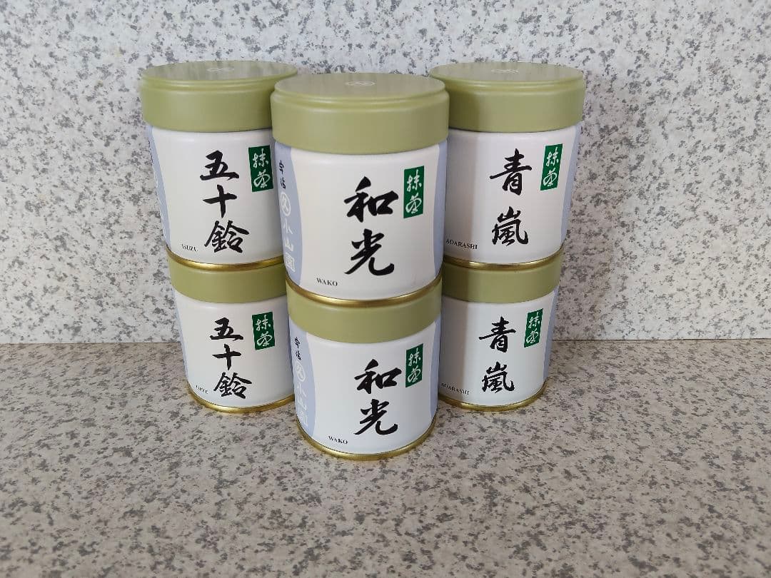 宇治 丸久小山園 抹茶 和光 五十鈴 青嵐【40g缶3種6個セット】