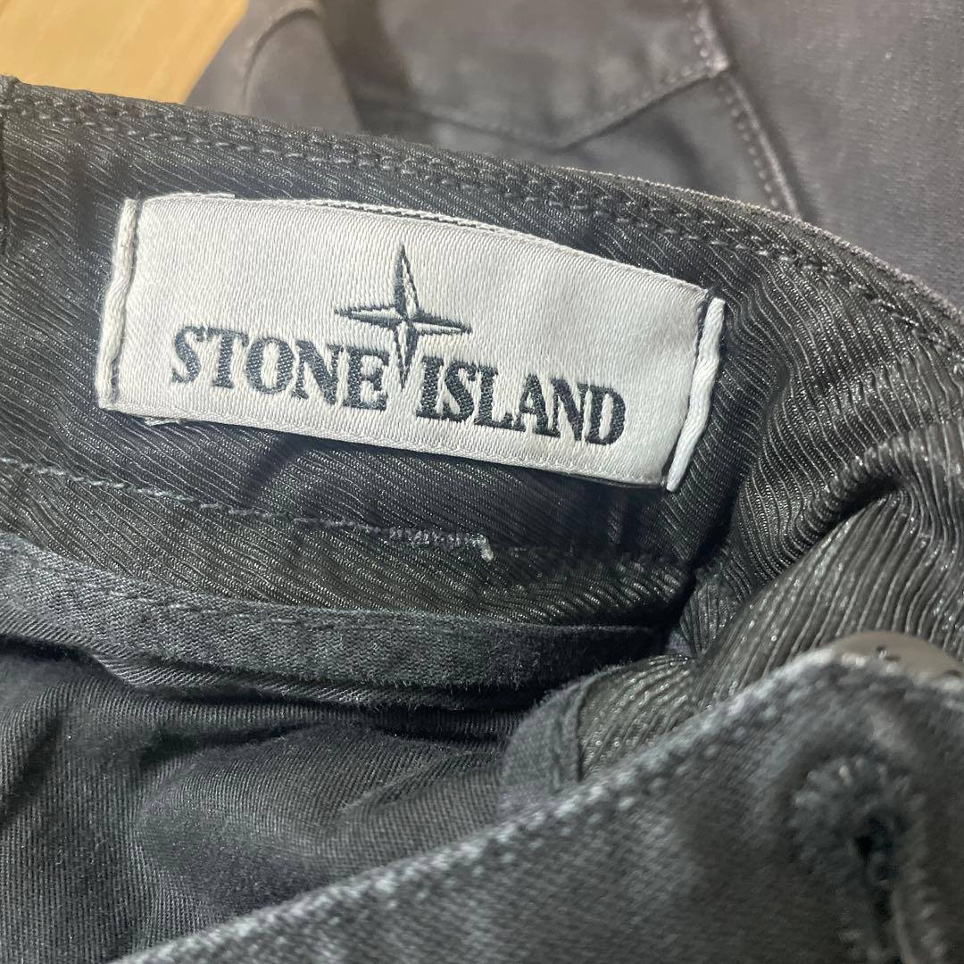 フェード感◎ STONE  ストレッチカーゴパンツ ブラック S