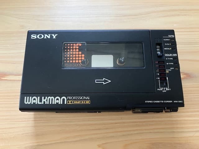 唯斗 整備済高音質動作品 SONY WM-D6C 革カバー ストラップ他