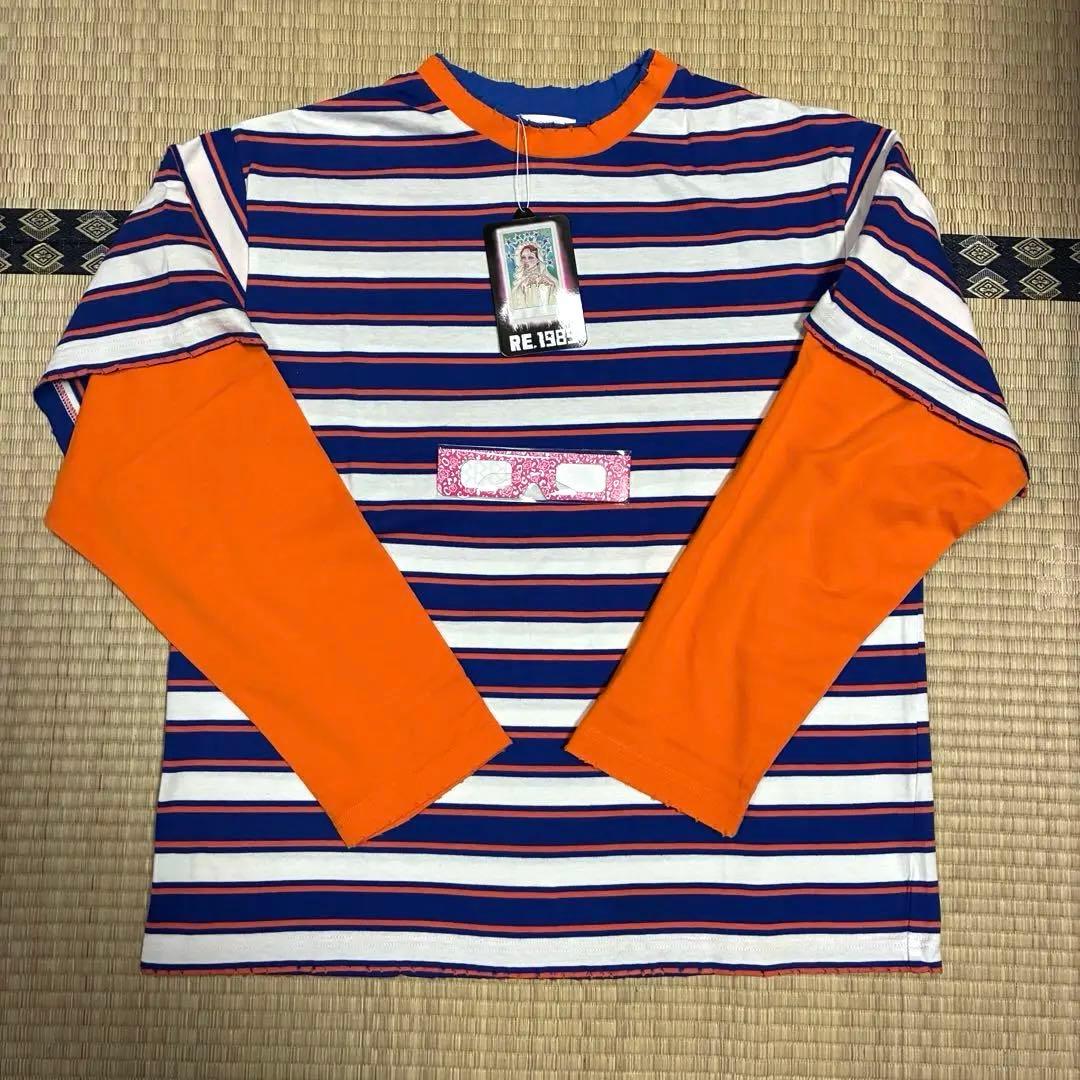 ボーダードッキングロンT RE.タグ付き 仲里依紗