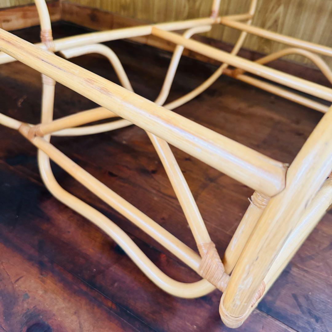 ラタン　籐　レース　ベビーベッド　ベビー家具　キャスター付き　　防水マット付き