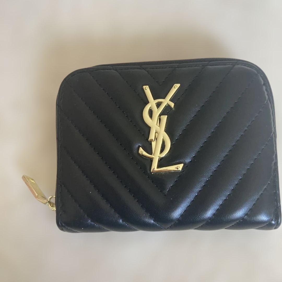 Saint Laurent ブラック ケース　カード入り