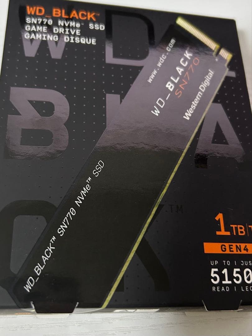 内蔵型SSD WD BLACK SN770 1TB M.2 NVMe SSD