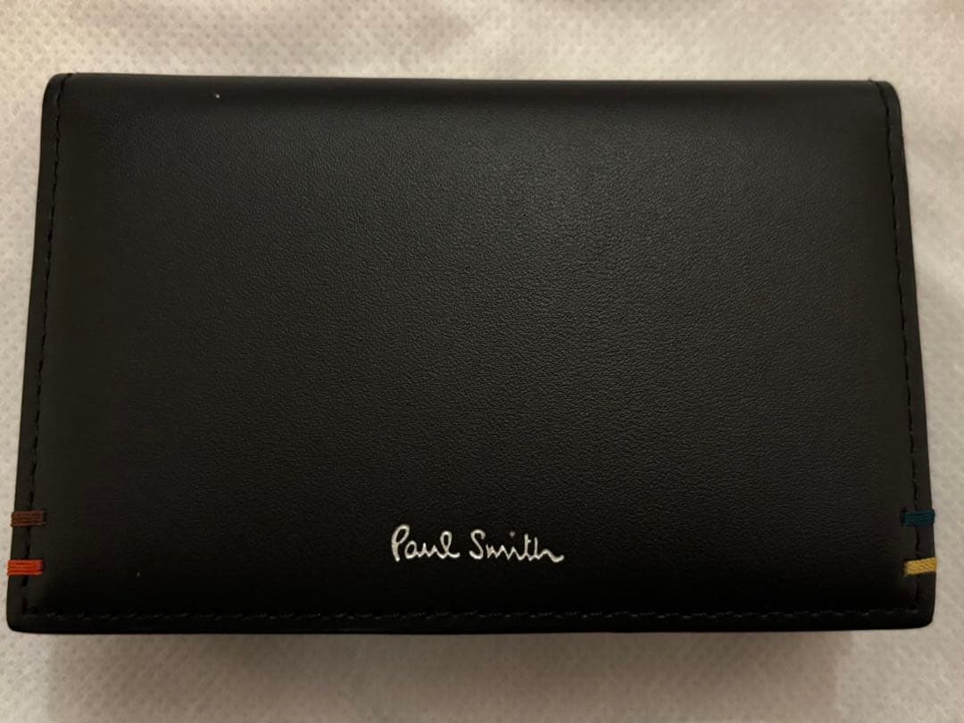 Paul Smith Card Case ポールスミス　名刺入れ　黒牛革