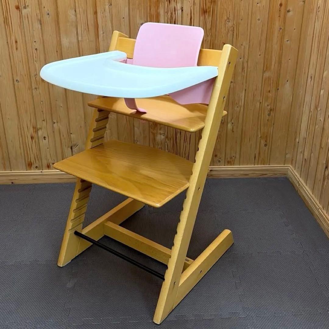 ストッケ トリップ トラップ ベビーチェア ベビーセット ナチュラル S/N3