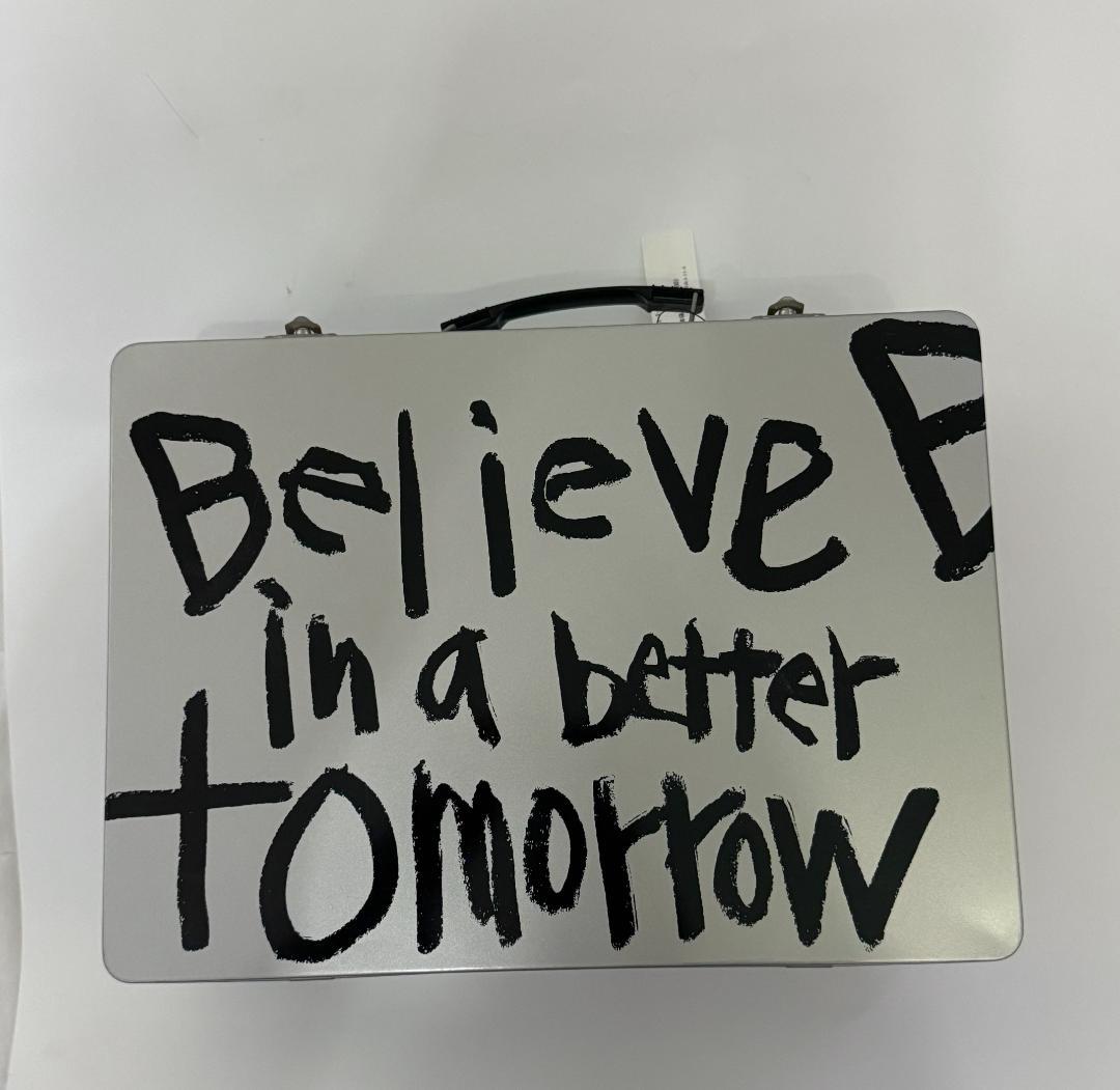 コムデギャルソン 青山限定 希少 メッセージ トランク　大 ブリキ