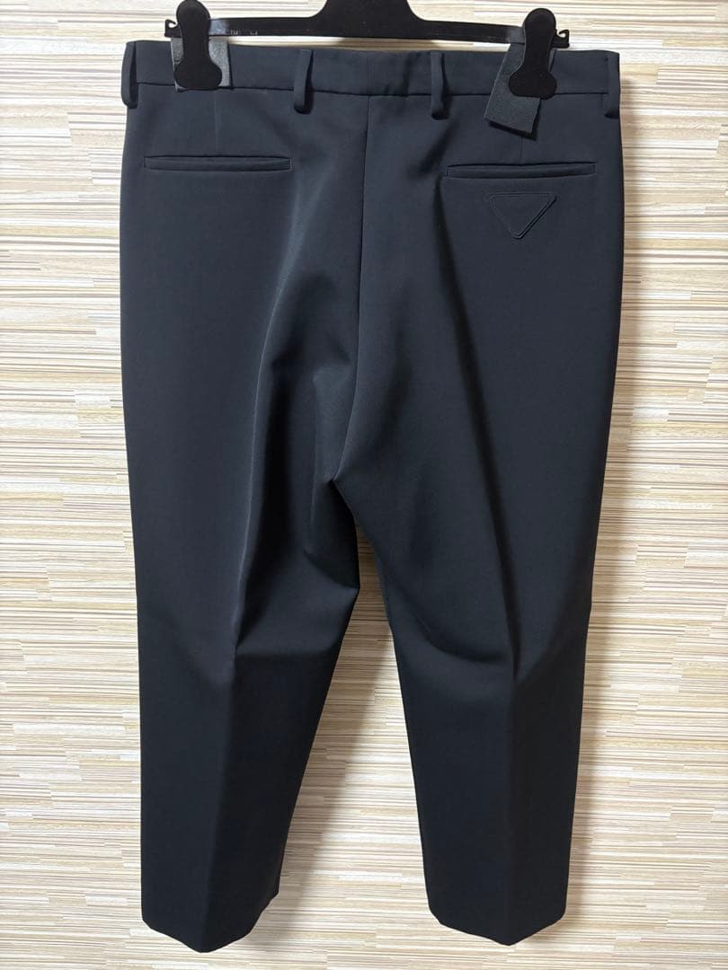 【おさき】PRADA（プラダ）ウールギャバジンパンツ・トライアングルロゴ