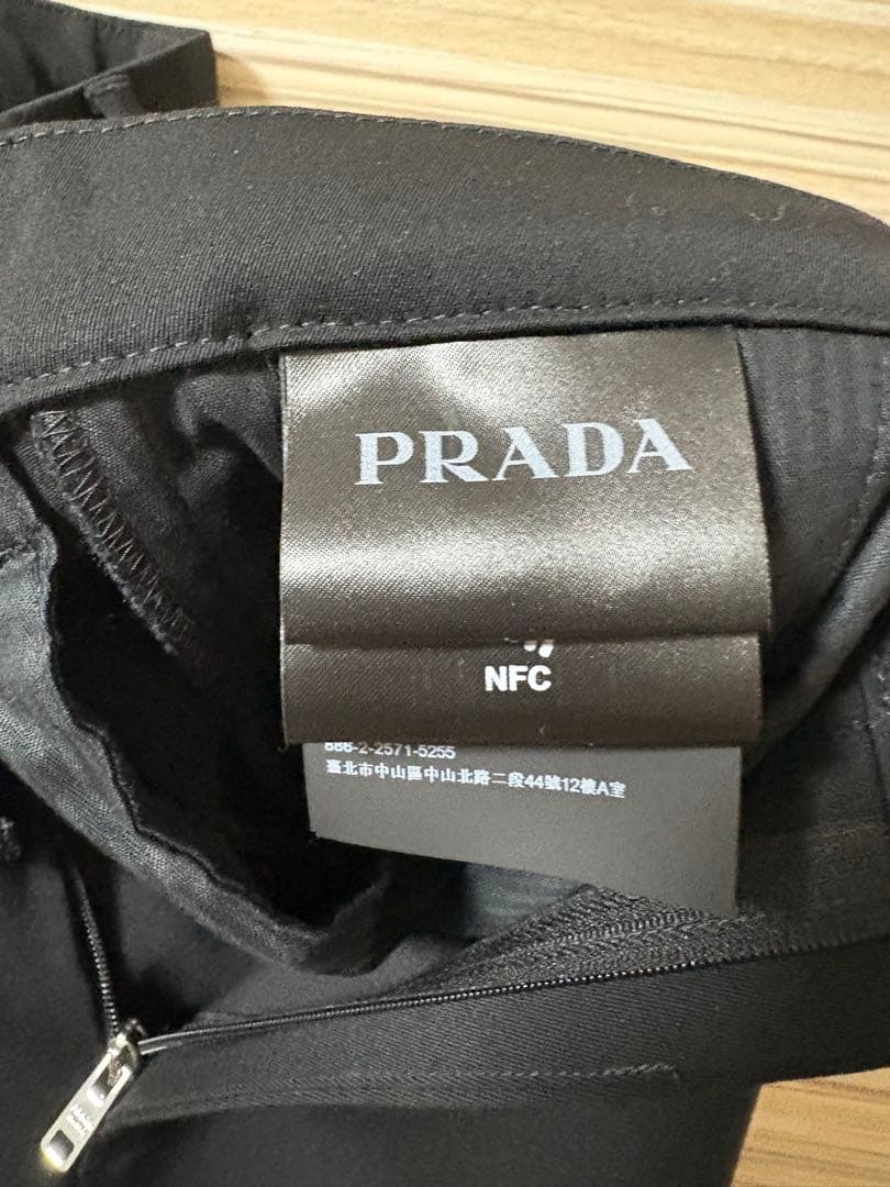 【おさき】PRADA（プラダ）ウールギャバジンパンツ・トライアングルロゴ