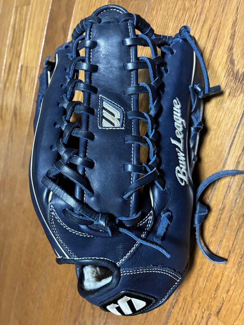 最終価格です　中古ミズノビューリーグ一般軟式用イチローモデルDブルーマリナーズ