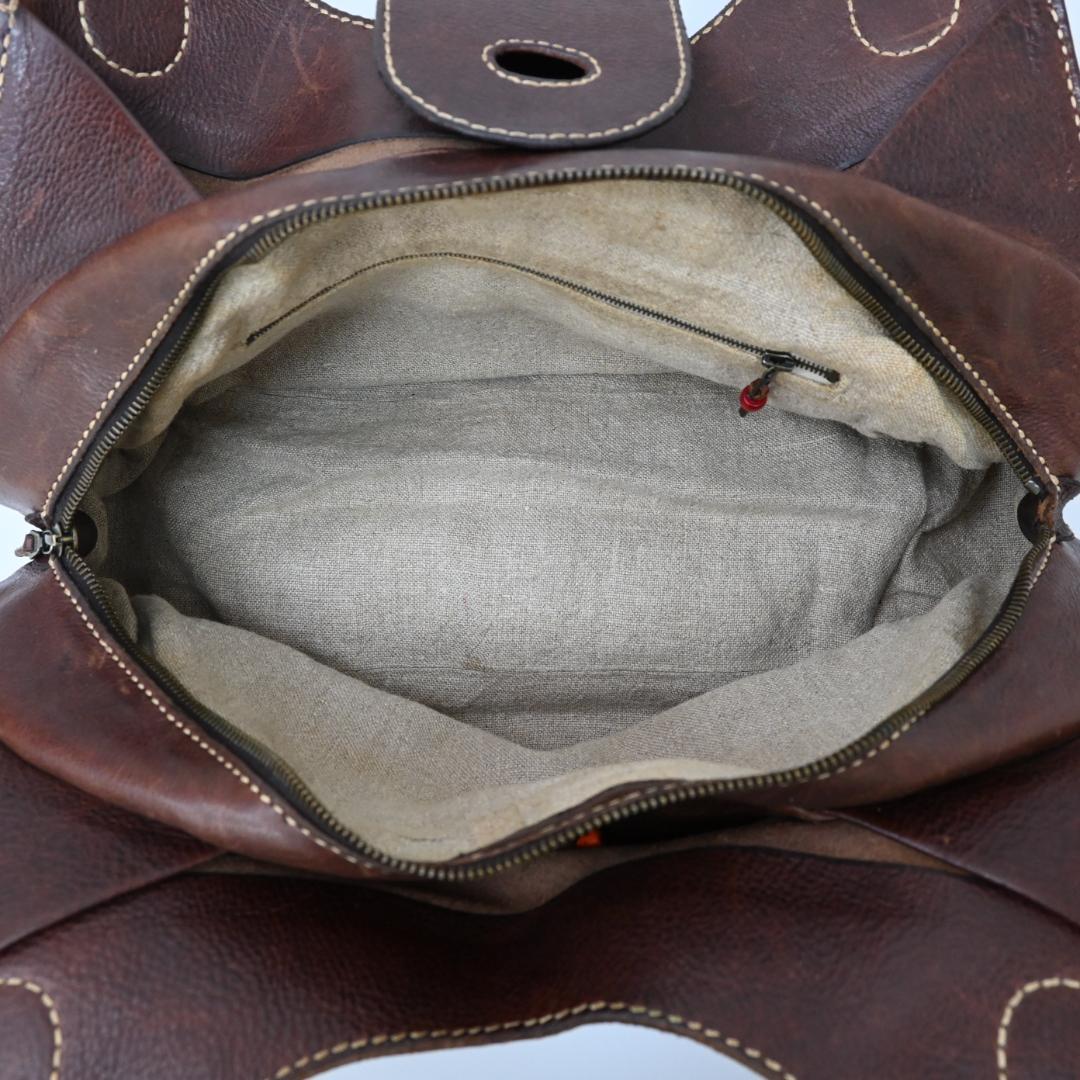 47976★年 アンリークイール ショルダーバッグ ベジタブルタンニン 牛革