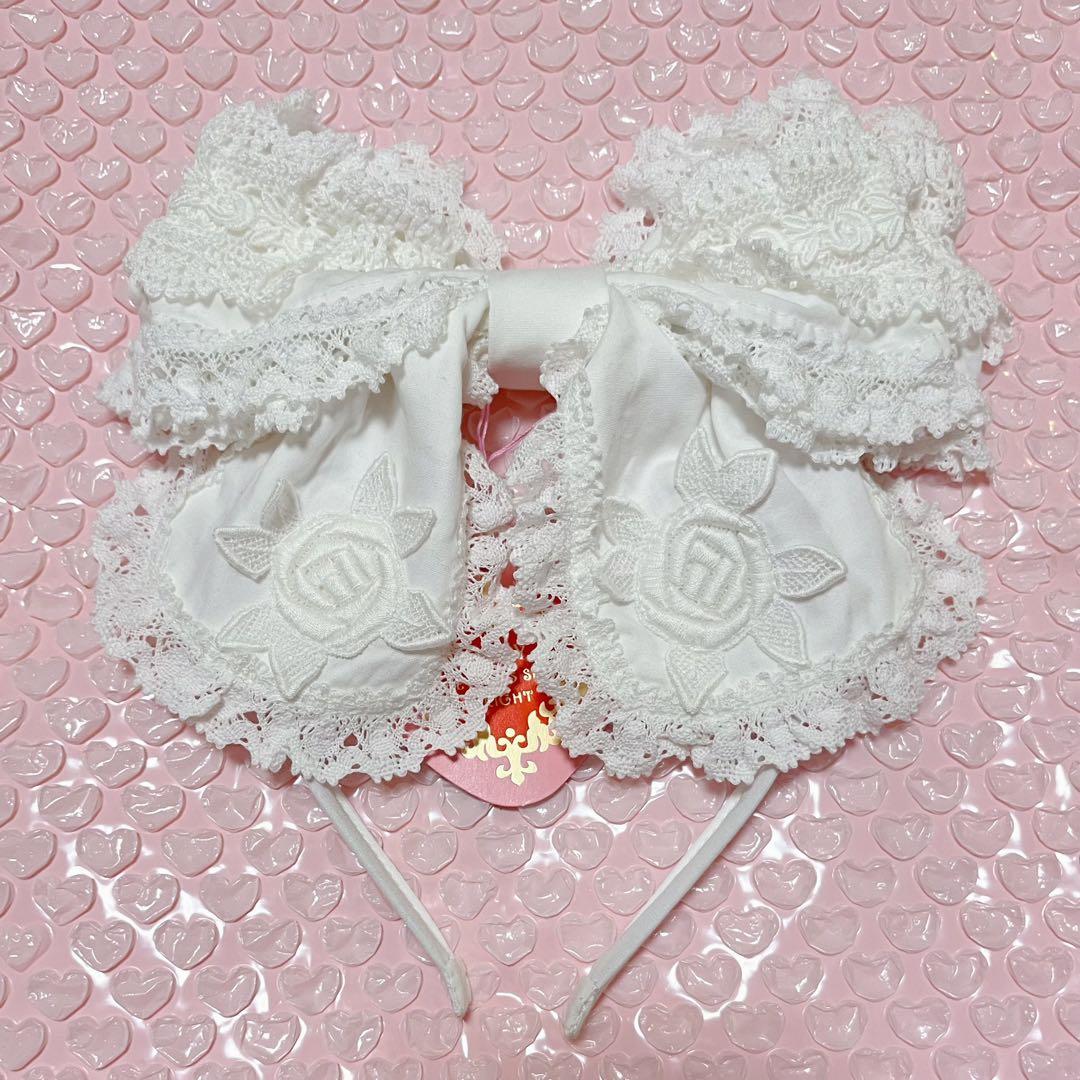 BABY Romantic Dream Rose カチューシャ オフ白