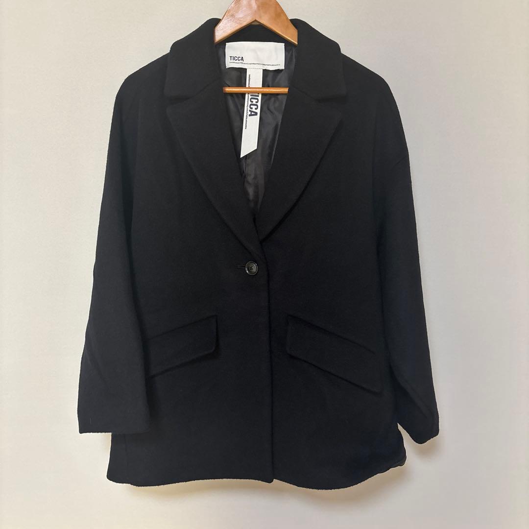 TICCA ジャケットコート　ブラック　完売製品ティッカ