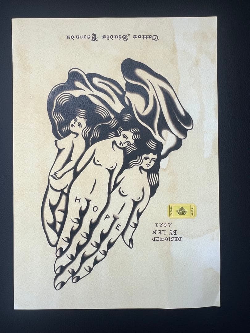 タトゥースタジオヤマダ　フラッシュ　TATTOO FLASH POSTER