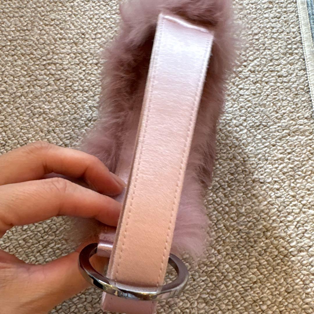 美品！GUCCI ピンクファークラッチバッグ