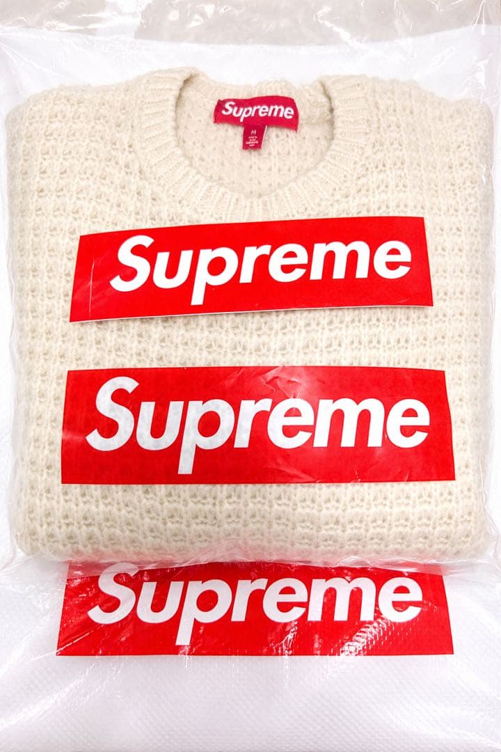 【定価以下！！】Supreme Small Box Waffle Sweater