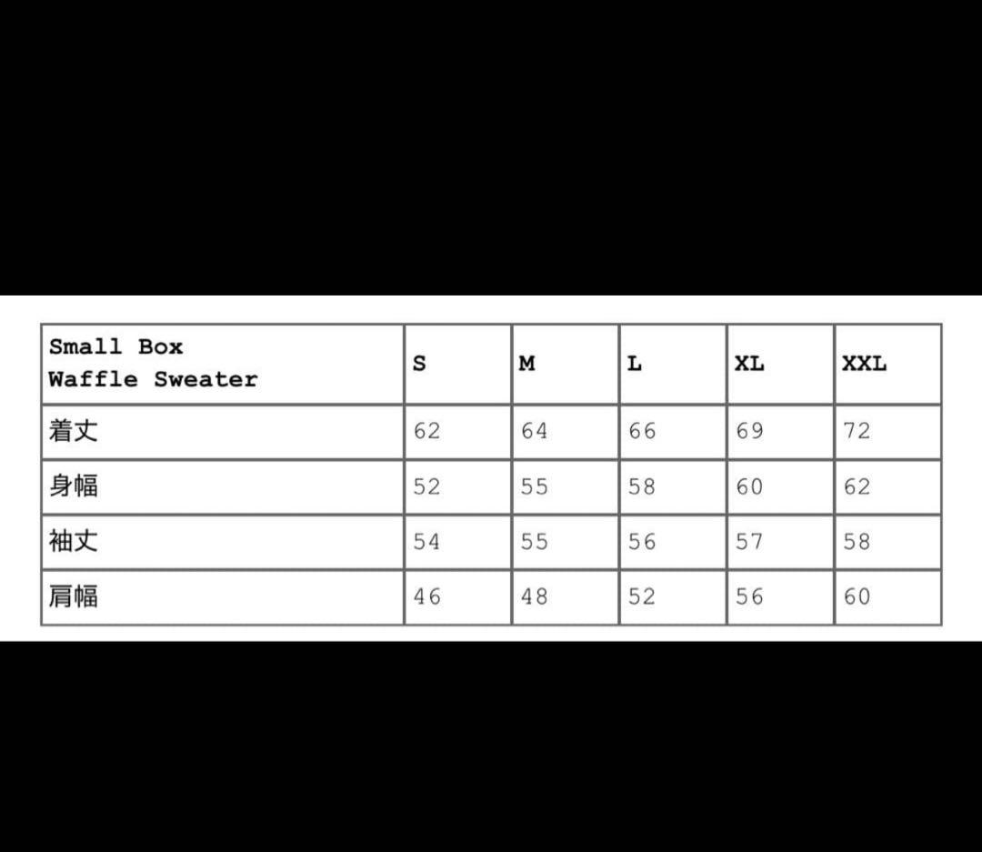 【定価以下！！】Supreme Small Box Waffle Sweater