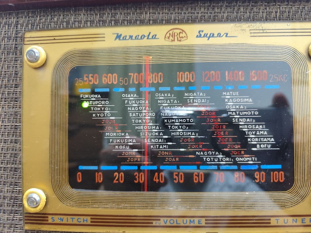 真空管アンティークAMラジオ　Bluetooth機器内蔵　ナナオラ製