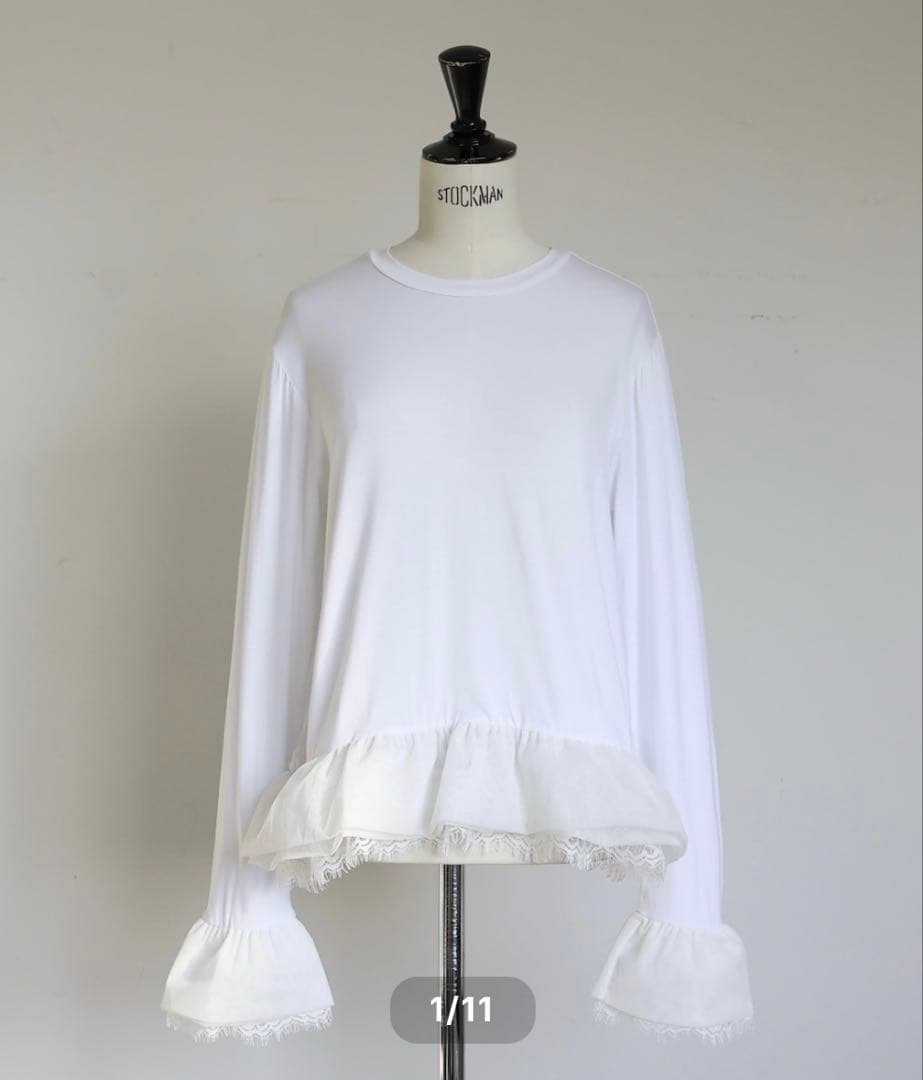 トップス gypsohila Match Long Tee Short White