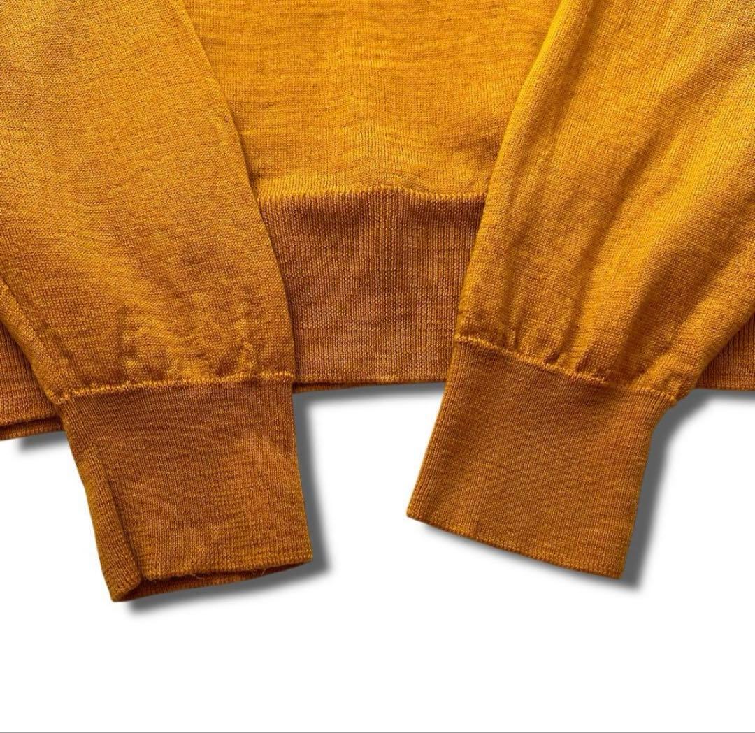 美品 JOHN SMEDLEY 30G モックネック ニット ウール セーター