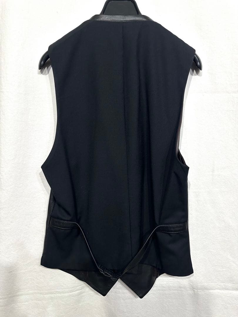 BACKLASHシープレザーベスト/バックラッシュスーツジャケットジレシャツ