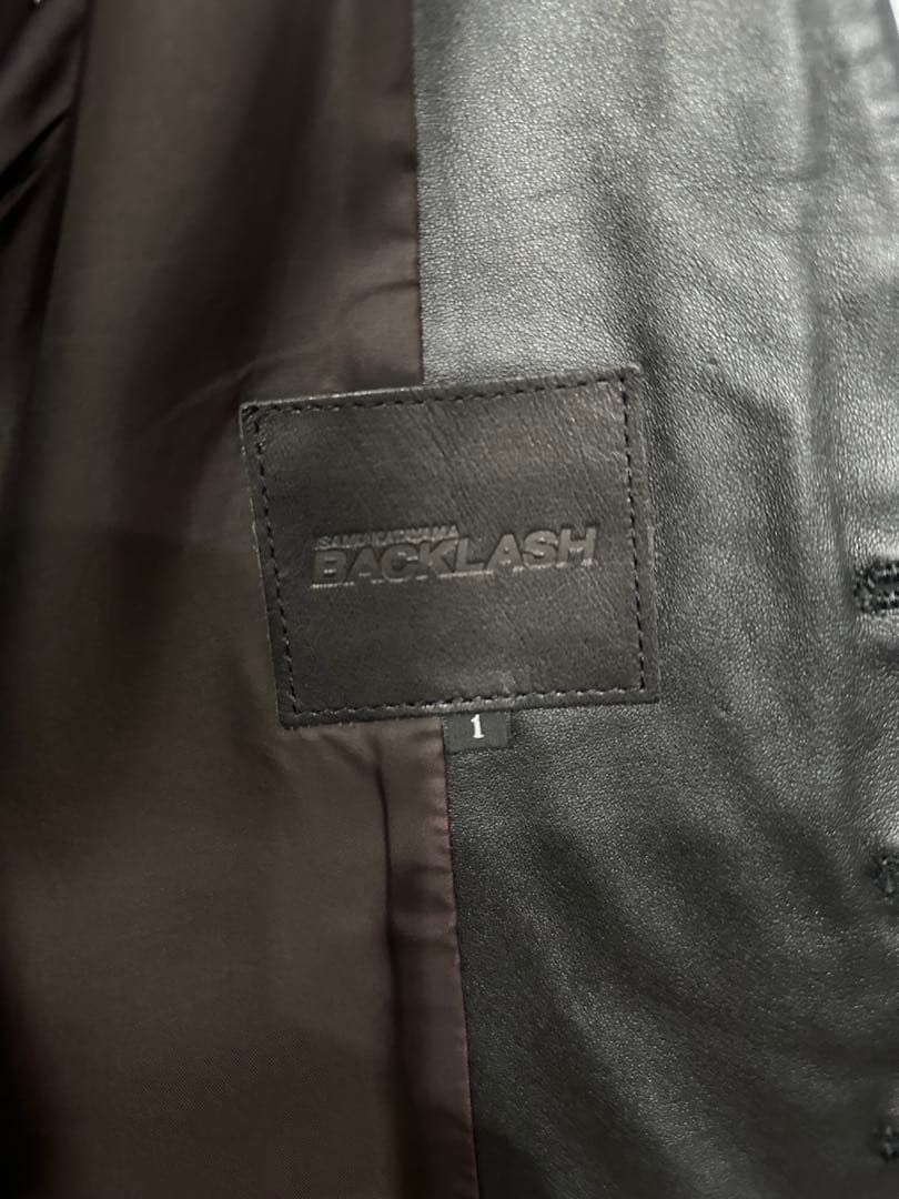 BACKLASHシープレザーベスト/バックラッシュスーツジャケットジレシャツ