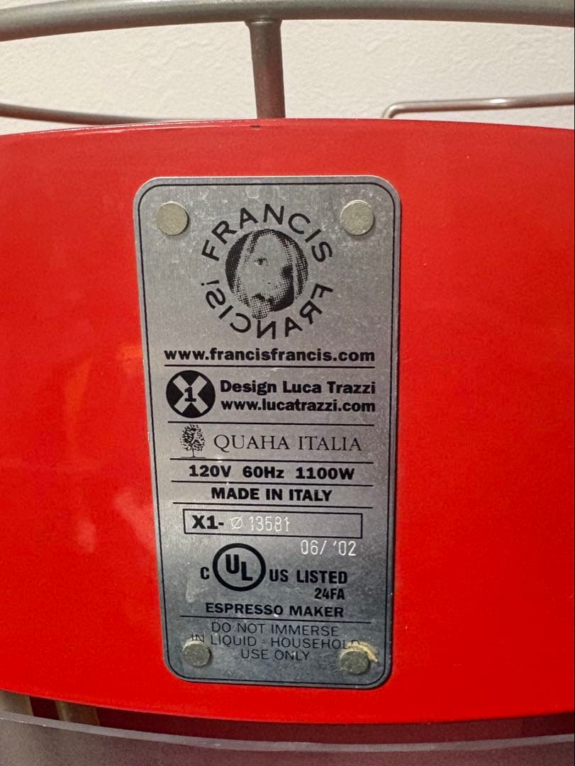 Francis Francis! illy X1 エスプレッソマシン
