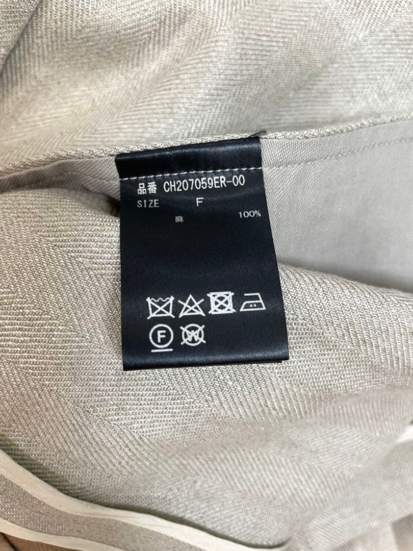 Chaos(カオス)＊リネン ヘリンボーンジャケット＊ベージュ55