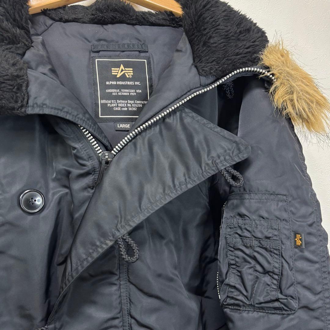 アルファ n3b フライト ジャケット ブルゾン アウター コート ブラック