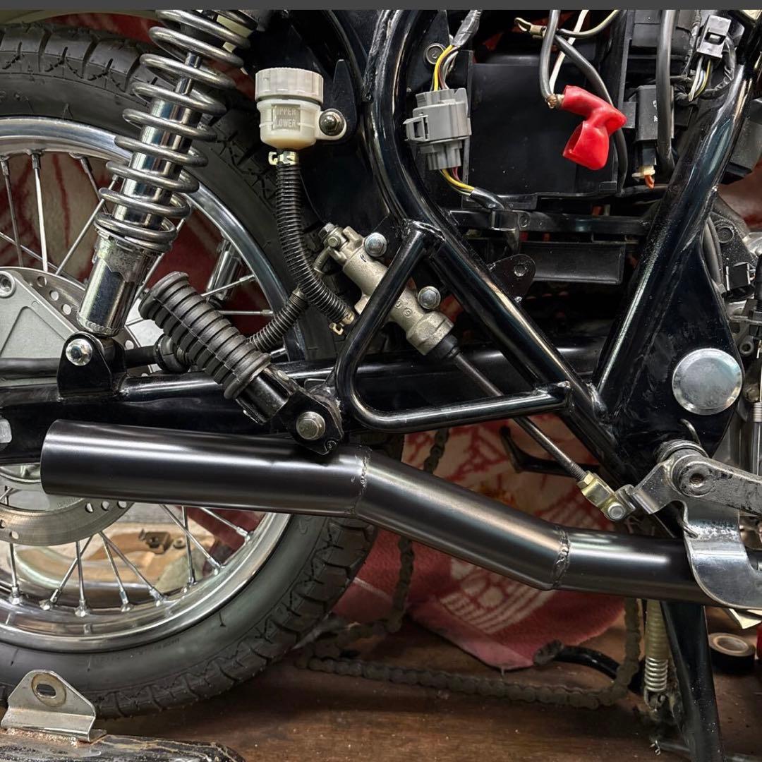 り*ー様 エストレア250 ワンオフショート菅送料込み匿名配送 スリップオン