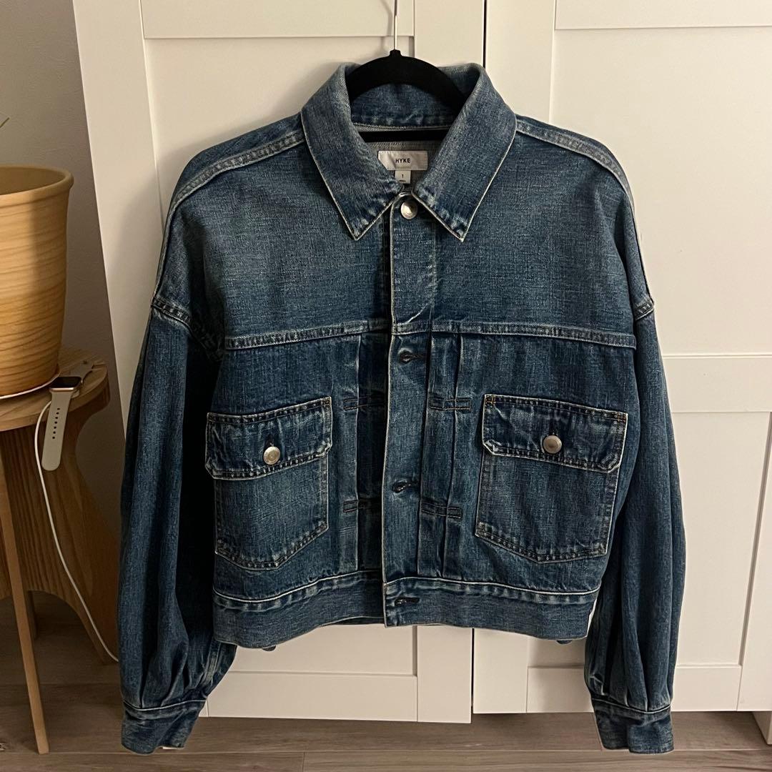 HYKE バルーンスリーブデニムジャケット type2