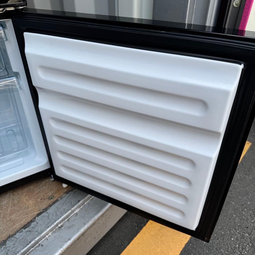 C7428★2020年製美品★ツインバード　冷蔵庫　ミラーブラック　鏡