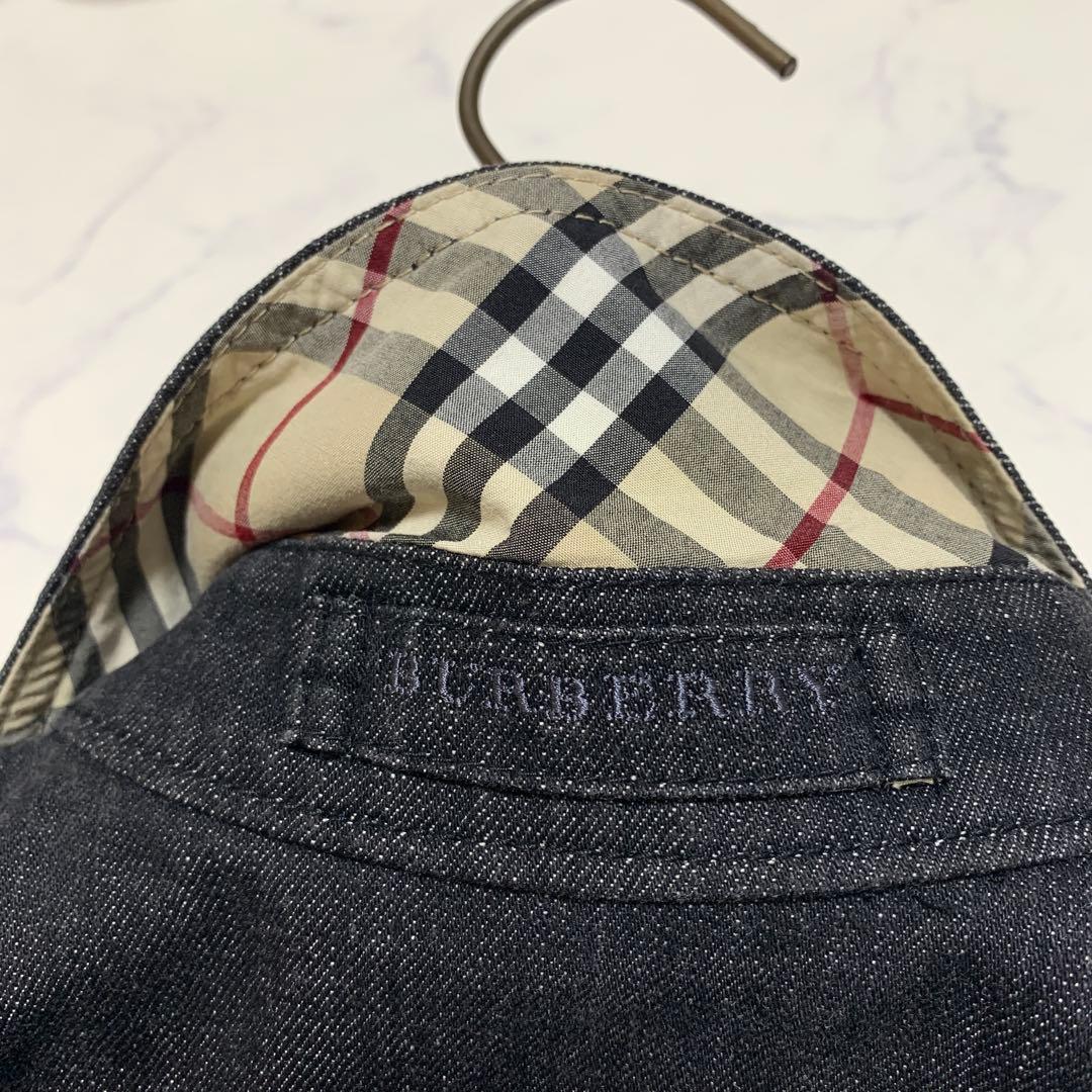 【美品　極希少XL！】バーバリーロンドン　デニムジャケット　ノバチェック　灰色