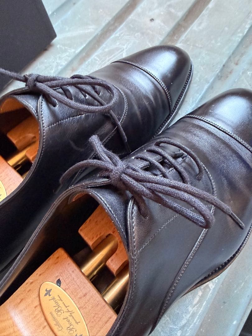 【年始特価】GAZIANO & GIRLING ブラック ドレスシューズ7E