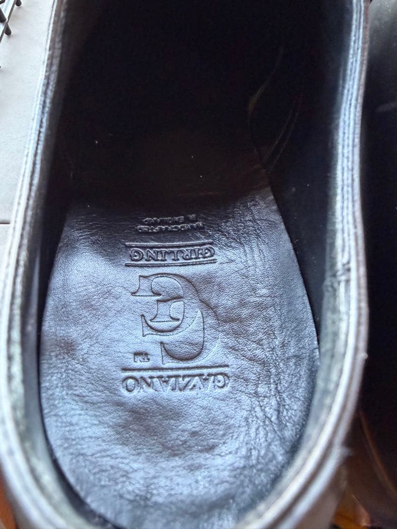 【年始特価】GAZIANO & GIRLING ブラック ドレスシューズ7E