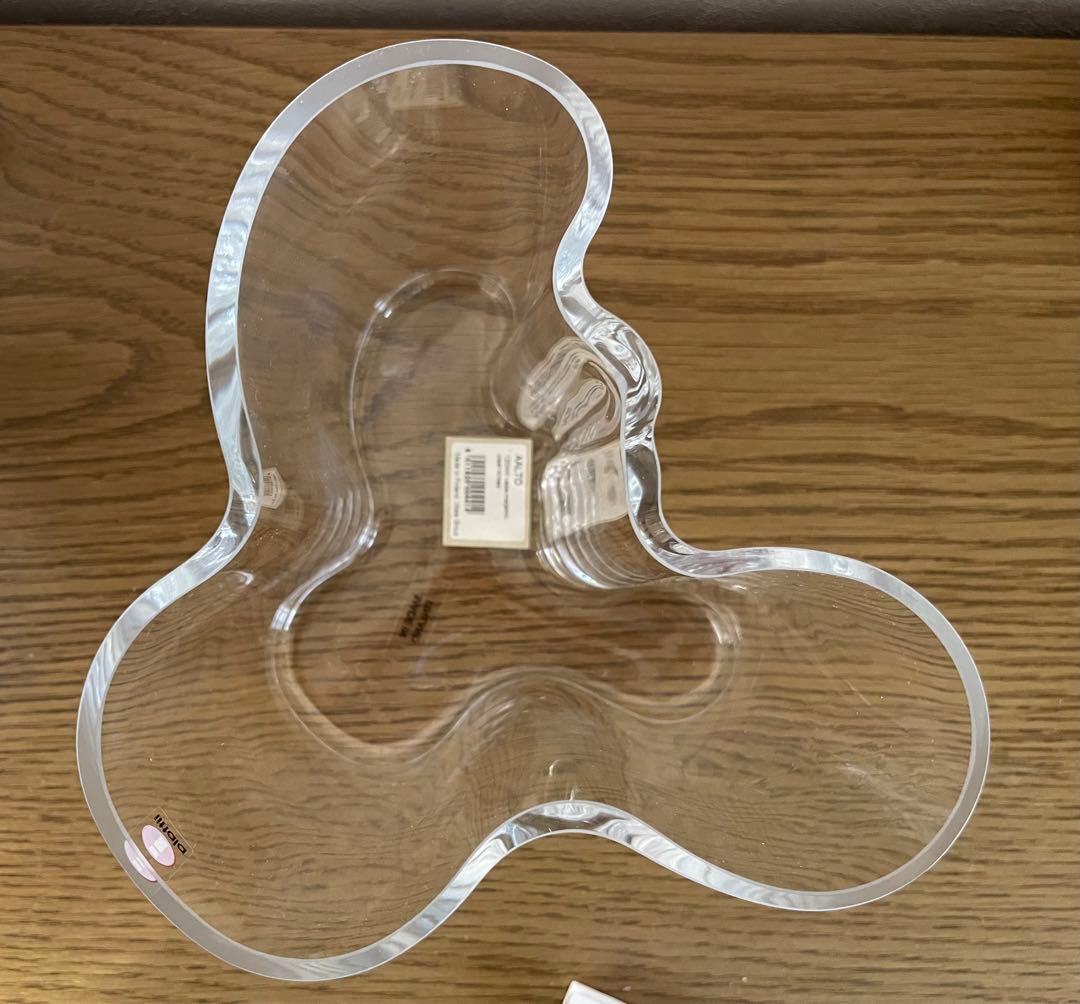  アアルトベース 120mm 花瓶 クリア　新品未使用