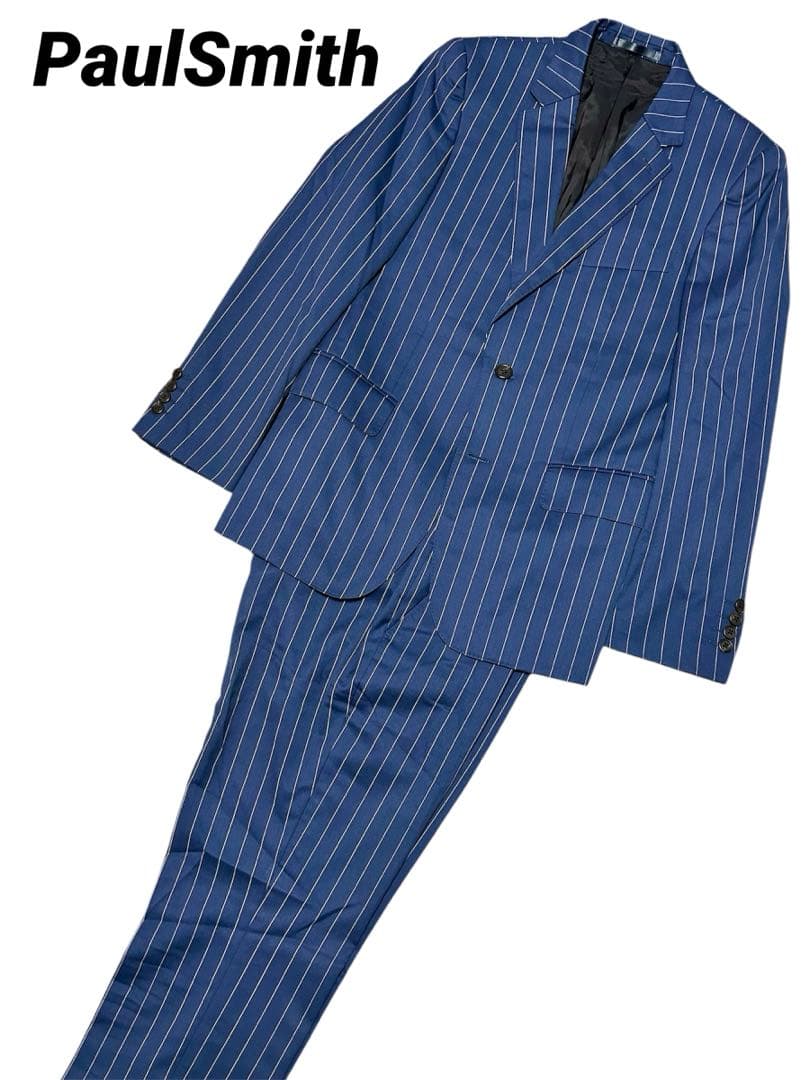 PaulSmith ポールスミス 現行 ウール シングルスーツ 日本製 ネイビー