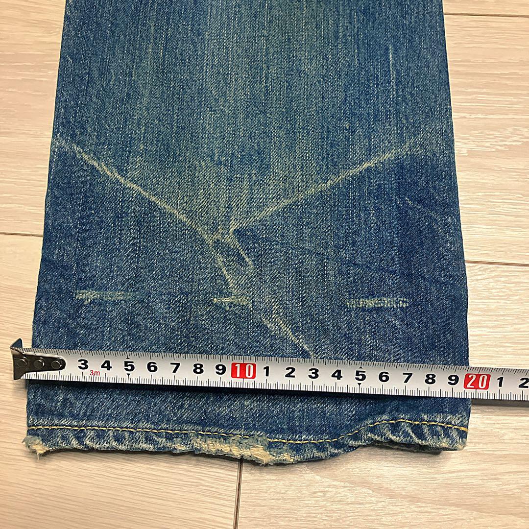 HYSTERIC GLAMOUR デニムパンツ W34 ダメージジーンズ　裾濃色