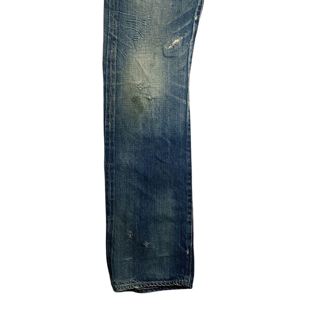 HYSTERIC GLAMOUR デニムパンツ W34 ダメージジーンズ　裾濃色