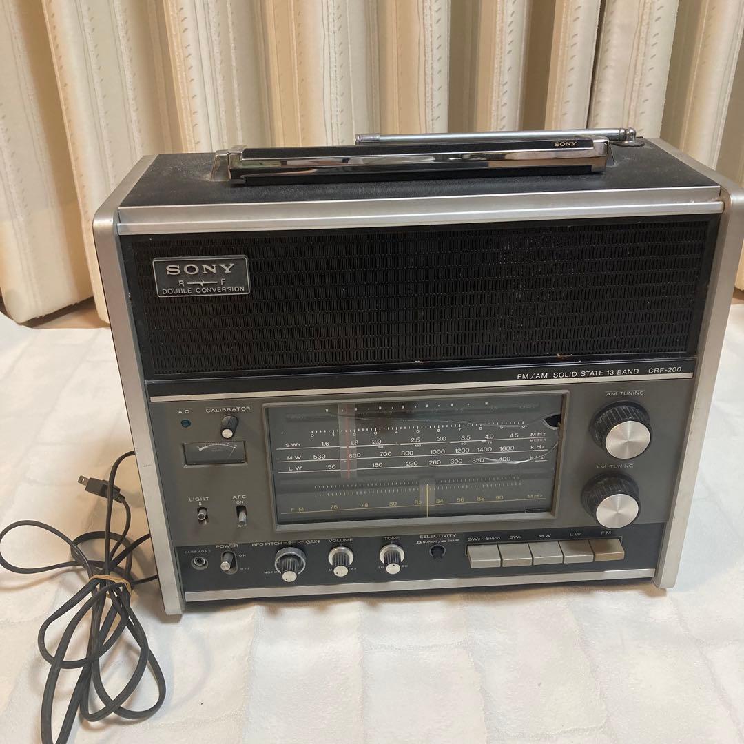 SONY CRF-200 13バンド レシーバー 電源ケーブル付 ジャンク品