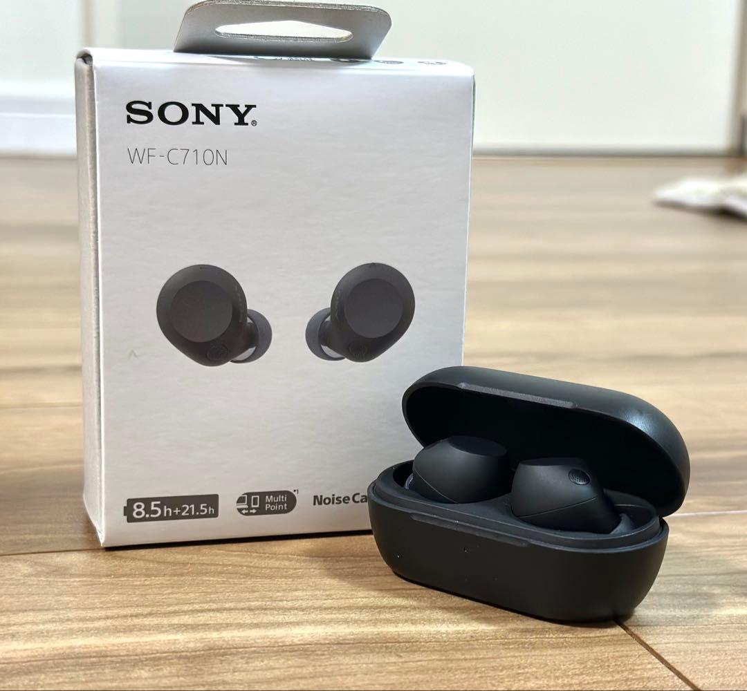 【保証書付】SONY WF-C710N ワイヤレスイヤホン 黒
