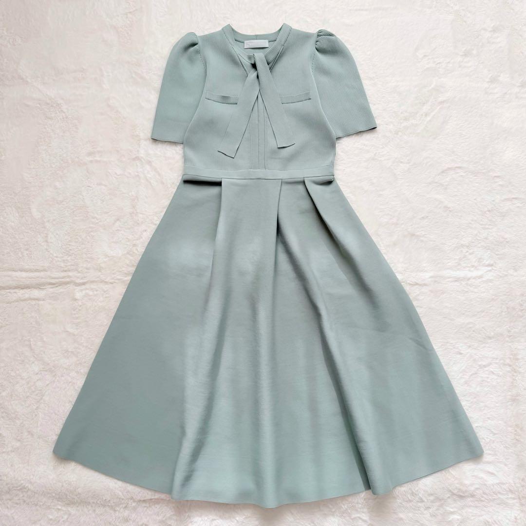 美品✨CELFORD ボウタイニットワンピース　S 25AW MNT 完売品