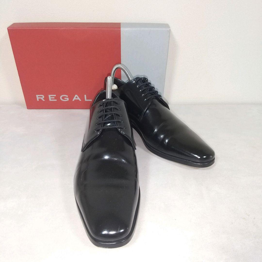 極美品　REGAL　24．5　051S ストレートチップ　ドレスシューズ　黒