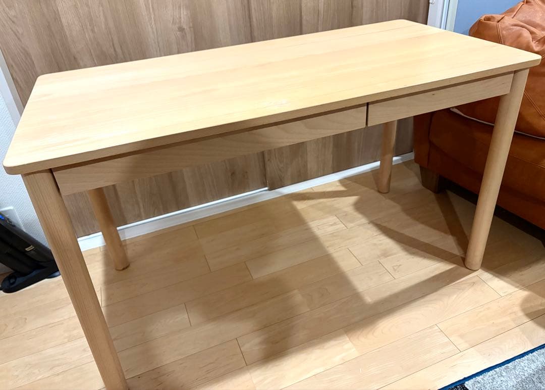 無印良品　ブナ材デスク・幅１２０ｃｍ