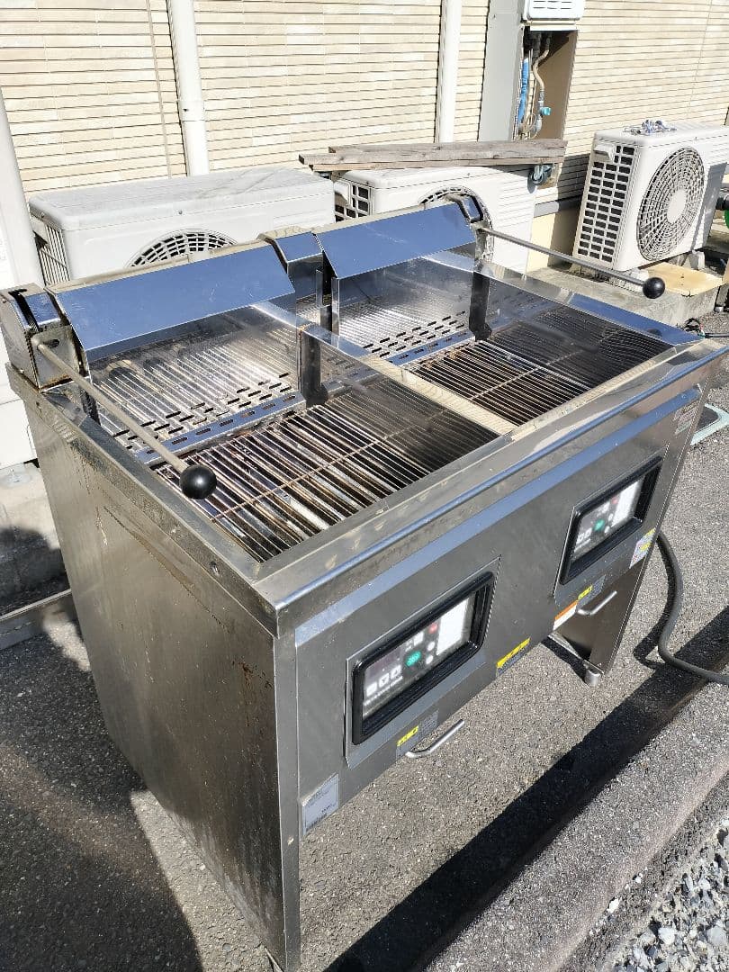 業務用　電気　フライヤー　18L　2層 動力　三相200