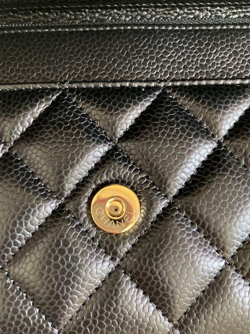 ⭐︎popo⭐︎CHANEL チェーンウォレット　キャビアスキン　新品.未使用