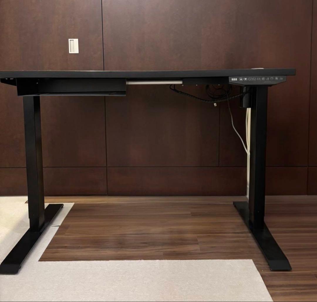 配送先関東限定　FLEXISPOT電動式昇降デスク(120×60cm) ブラック